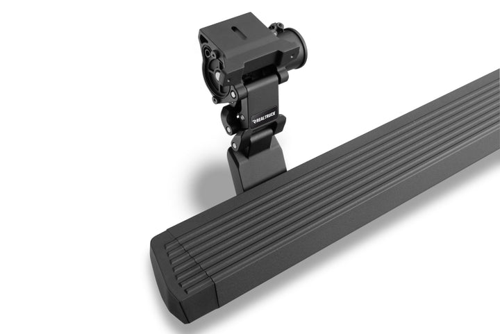 RealTruck 20-24 Jeep Gladiator CC 4dr VoltStep Electric Running Board Kit (Cut/Drill Req.) - Tex Blk - Bull Strap