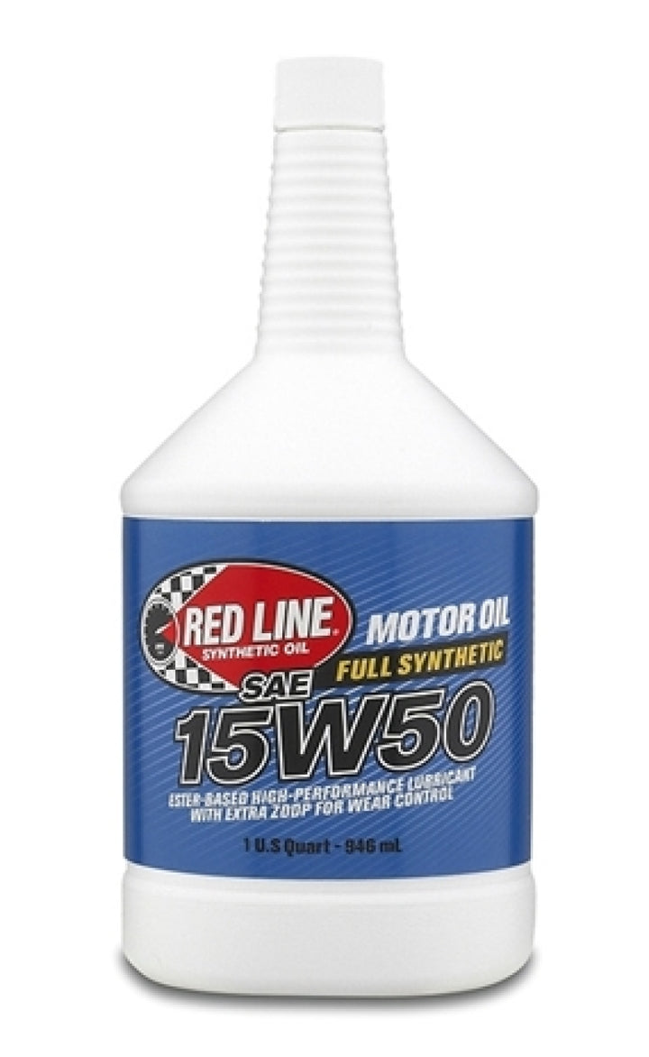 Red Line 15W50 Motor Oil - Quart - Bull Strap