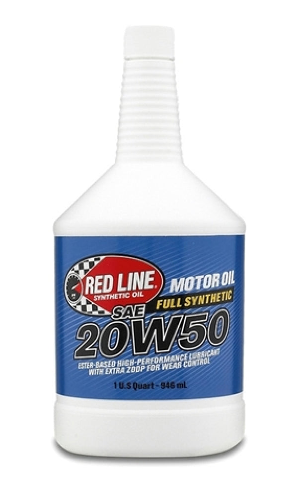 Red Line 20W50 Motor Oil - Quart - Bull Strap