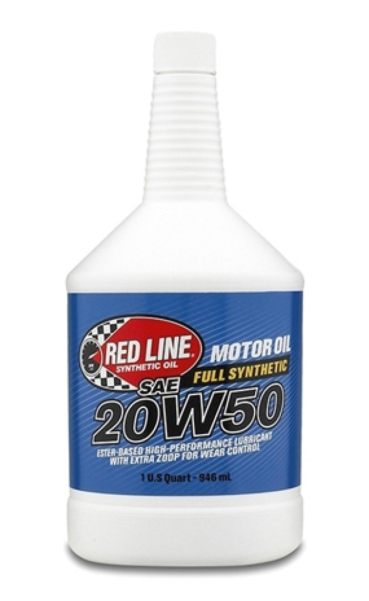Red Line 20W50 Motor Oil - Quart - Bull Strap