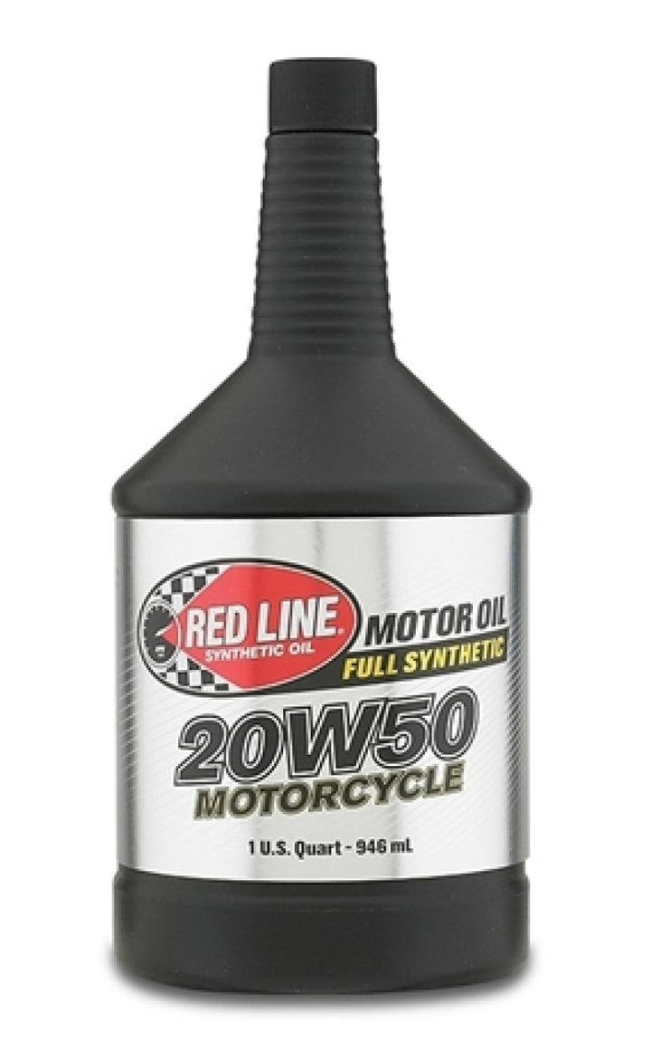 Red Line 20W50 Motorcycle Oil - Quart - Bull Strap