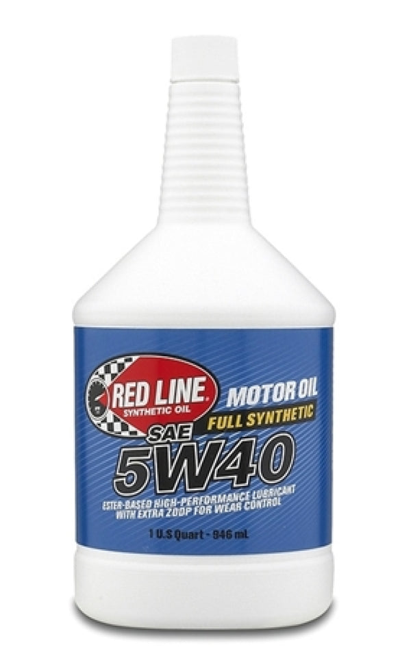 Red Line 5W40 Motor Oil - Quart - Bull Strap