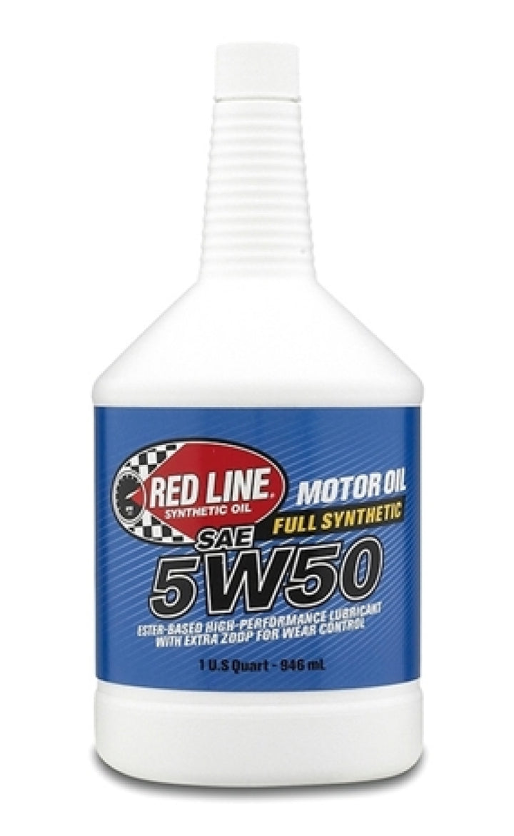 Red Line 5W50 Motor Oil - Quart - Bull Strap