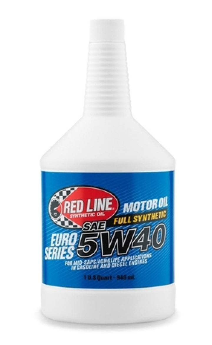 Red Line Euro-Series 5W40 Motor Oil - Quart - Bull Strap