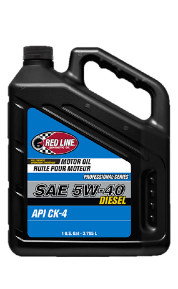 Red Line Pro-Series Diesel CK4 5W40 Motor Oil - Gallon - Bull Strap