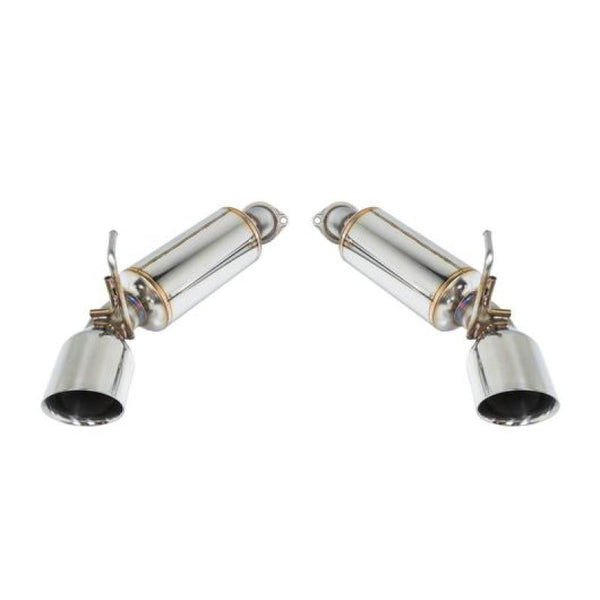 Remark 09-19 Nissan 370z Axle Back Exhaust w/Stainless Double Wall Tip - Bull Strap