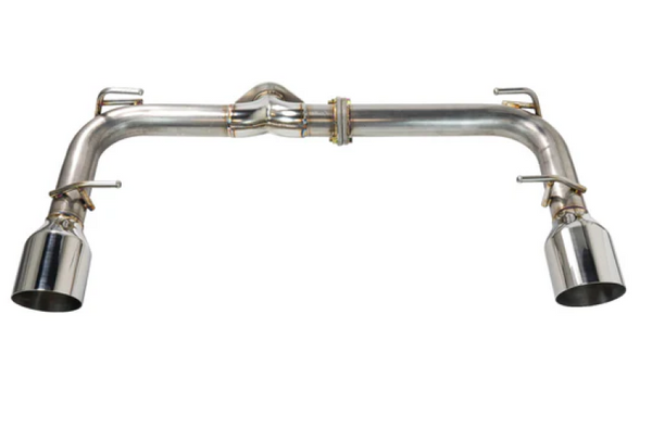 Remark 2022+ Subaru BRZ/Toyota GR86 Axle Back Exhaust w/Stainless Steel Single Wall Tip - Bull Strap