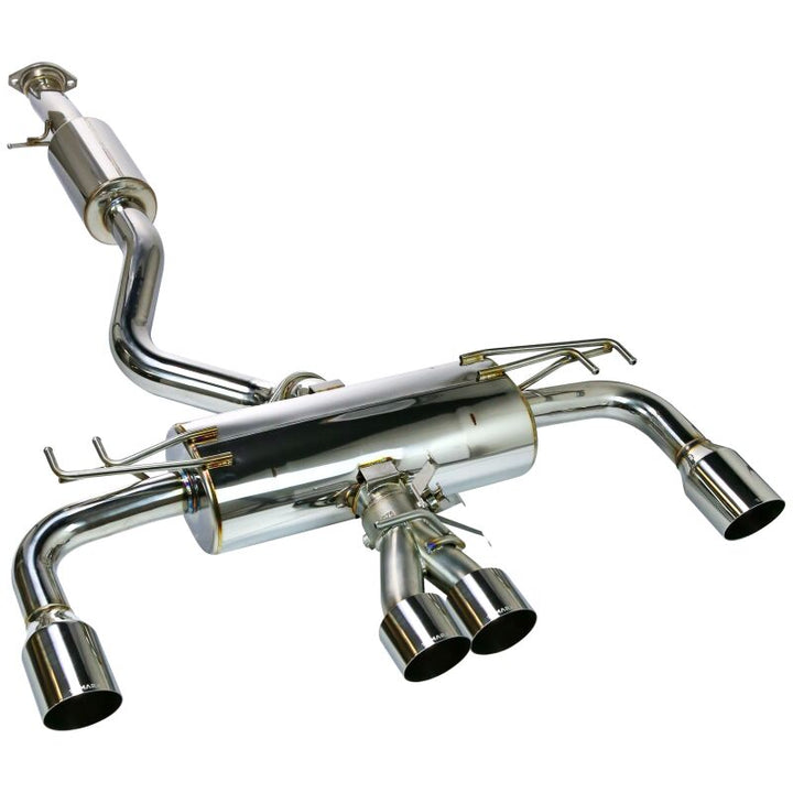Remark 2023+ Toyota GR Corolla Elite Spec Quad Tip Catback Exhaust - Bull Strap