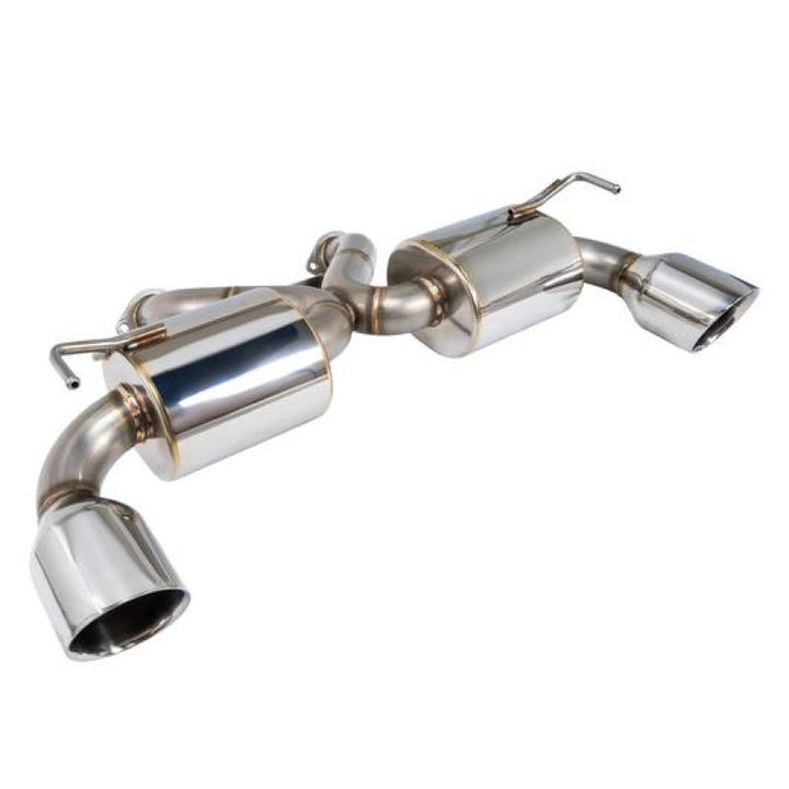 Remark Nissan 370Z (Z34) V2 Axle Back Exhaust w/Stainless Steel Double Wall Tip - Bull Strap