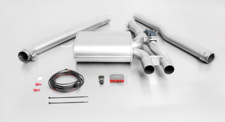 Remus 2014 Mini Cooper S F56 (Not For Facelift Models) 2.0L Turbo Cat Back Exhaust (Tail Pipes Req) - Bull Strap