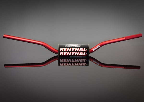 Renthal 18+ Honda CRF/ 21+ Kawasaki KX MX/ Enduro Fatbar - Red - Bull Strap