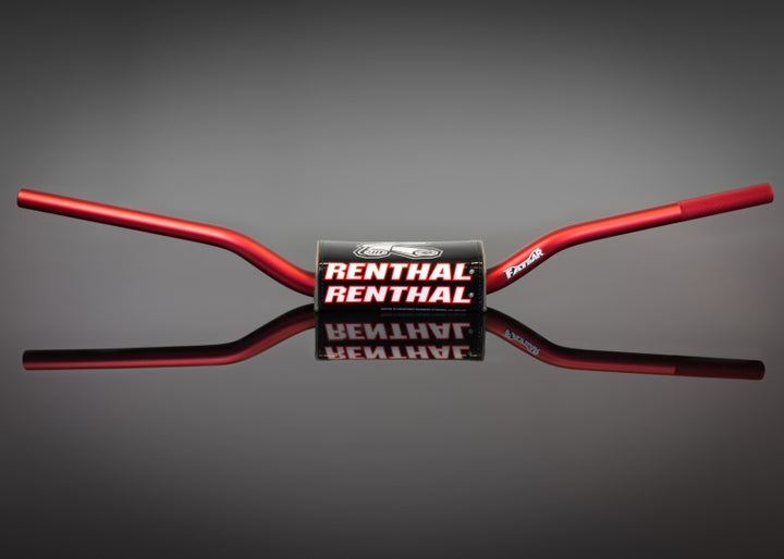 Renthal 18+ Honda CRF/ 21+ Kawasaki KX MX/ Enduro Fatbar - Red - Bull Strap