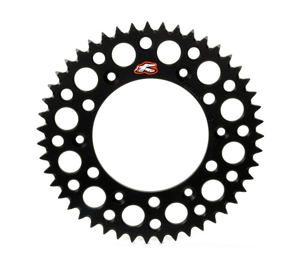 Renthal 2016 KTM 450 XC-F Rear Grooved Sprocket - Black 520-51P Teeth - Bull Strap