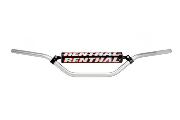 Renthal Enduro High 7/8 in. Handlebar - Silver - Bull Strap
