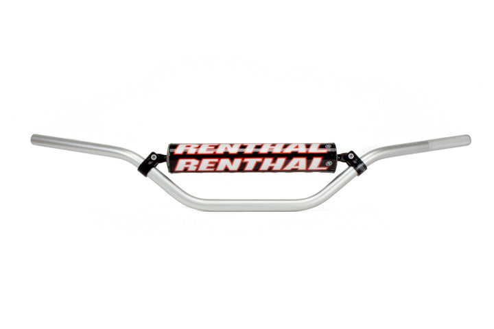 Renthal Enduro High 7/8 in. Handlebar - Silver - Bull Strap
