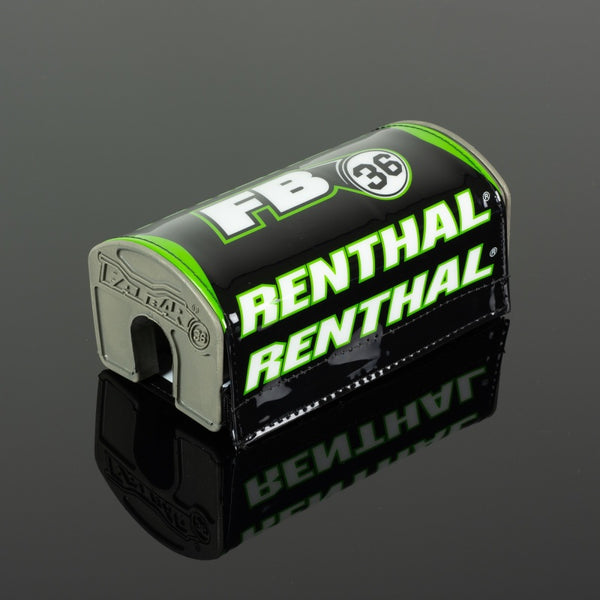Renthal Fatbar 36 Pad - Black / Green/ White - Bull Strap
