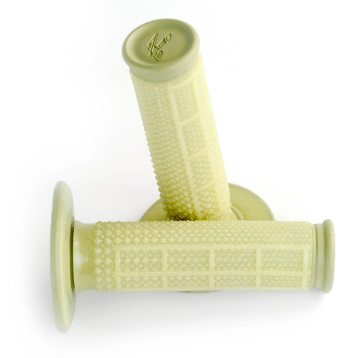 Renthal MX Dual Compound Grips Tapered 1/2 Waffle - Kevlar - Bull Strap