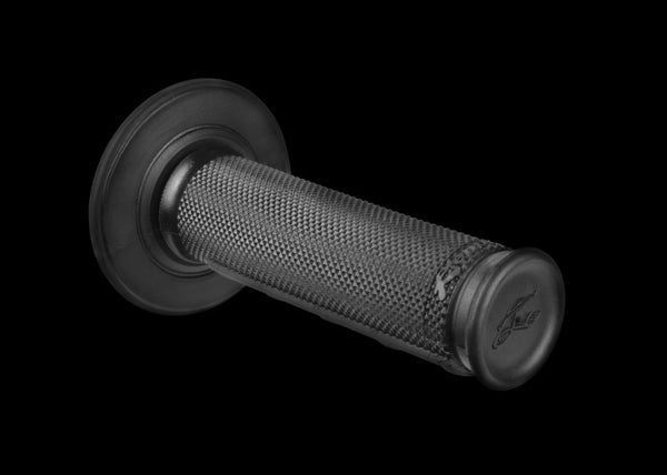 Renthal Ultra-Tacky Dual Compound Grips 1/2 Waffle - Black - Bull Strap