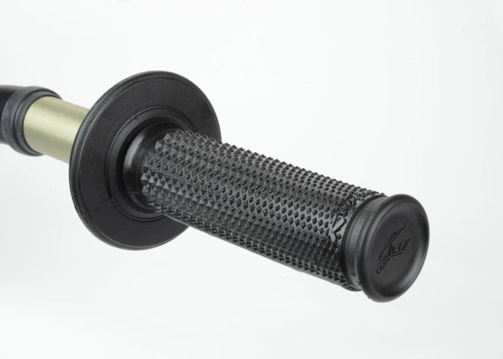 Renthal Ultra-Tacky Dual Compound Grips Tapered 1/2 Waffle - Black - Bull Strap