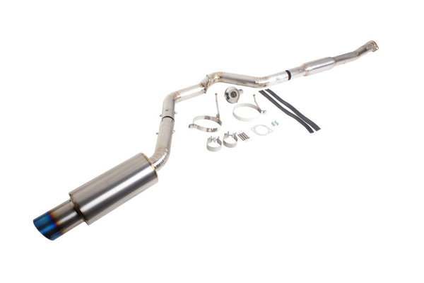 Revel 15-21 WRX/STi 11-14 WRX STi 08-14 WRX Ultra Ti Titanium Single Exit Catback Exhaust - Bull Strap