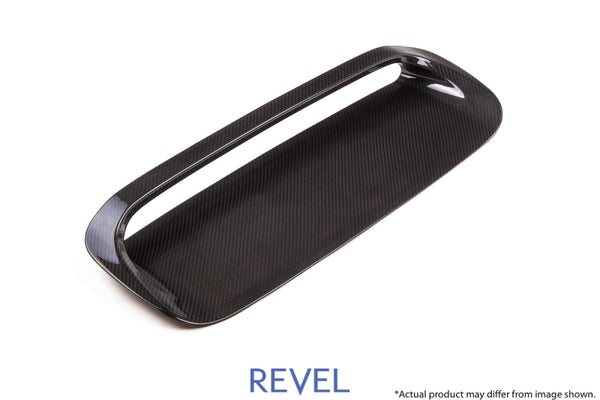 Revel GT Dry Carbon Engine Air Scoop Cover 15-18 Subaru WRX/STI - 1 Piece - Bull Strap