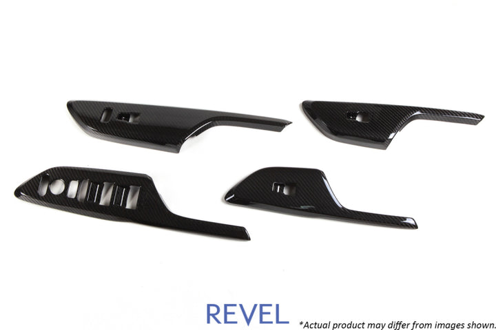 Revel GT Dry Carbon Window Switch Panels (FL/FR/RL/RR) 16-18 Honda Civic - 4 Pieces - Bull Strap