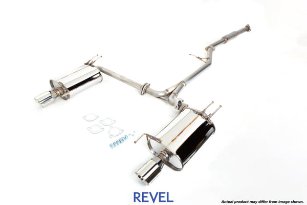 Revel Medallion Touring-S Catback Exhaust - Dual Muffler 04-08 Acura TSX - Bull Strap