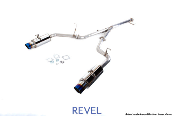 Revel Medallion Touring-S Catback Exhaust - Dual Muffler/ Blue Tip 90-99 Mitsubishi 3000GT VR4 - Bull Strap