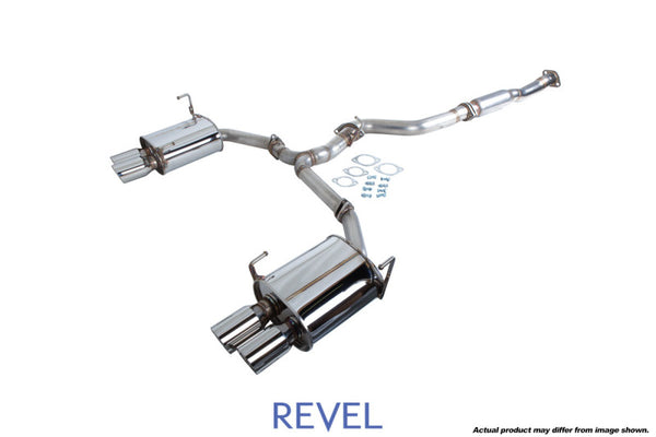 Revel Medallion Touring-S Catback Exhaust - Dual Muffler/ Quad Tip 15-17 Subaru Impreza WRX / Sti - Bull Strap