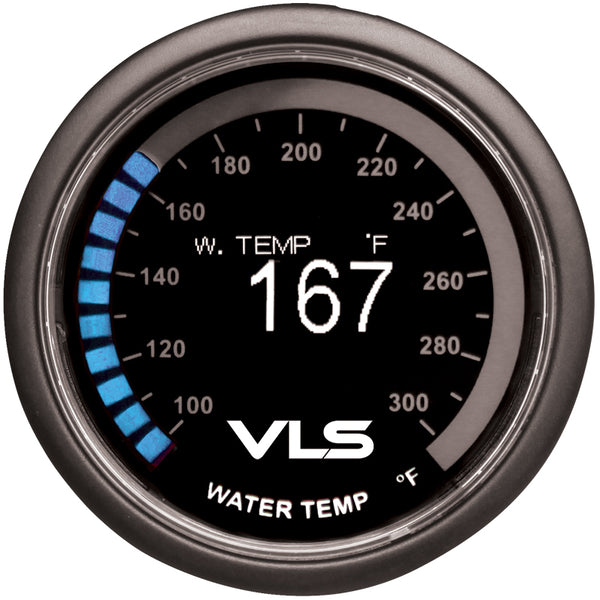 Revel VLS 52mm 100-300 Deg F Digital OLED Water Temperature Gauge - Bull Strap
