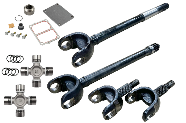 Revolution Gear & Axle 2018+ Jeep Wrangler JL & JT Chromoly Discovery Series Front Axle Kit w/FAD - Bull Strap