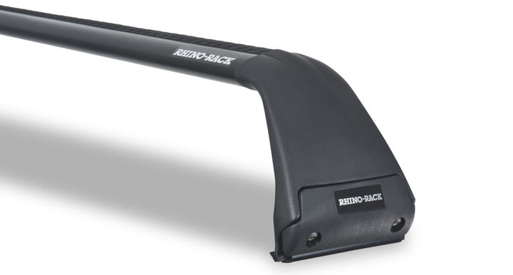 Rhino-Rack 07-22 Jeep Wrangler JK/JL 4 Door Hard Top Vortex SG 2 Bar Roof Rack - Black - Bull Strap
