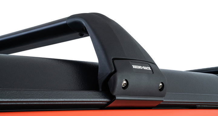 Rhino-Rack 07-22 Jeep Wrangler JK/JL 4 Door Hard Top Vortex SG 2 Bar Roof Rack - Black - Bull Strap