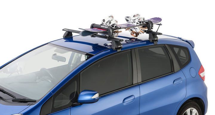 Rhino-Rack Universal Ski/Snowboard Carrier - Fits 3 Pairs of Skis or 2 Snowboards - Black - Bull Strap