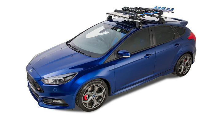 Rhino-Rack Universal Ski/Snowboard Carrier - Fits 6 Pairs of Skis or 4 Snowboards - Black - Bull Strap
