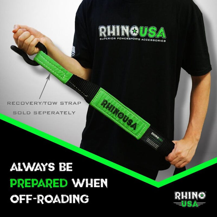 Rhino USA 30Ft Tow Strap/Shackles Combo - Bull Strap
