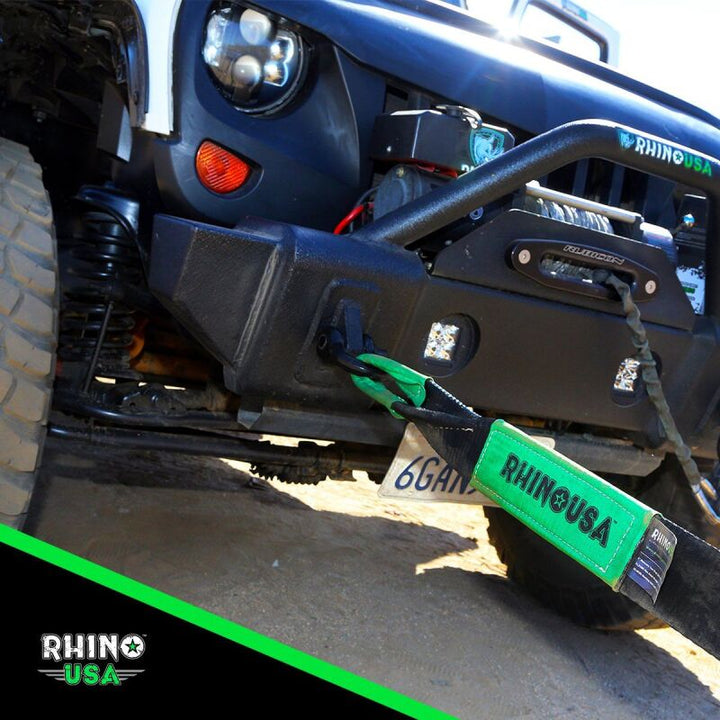 Rhino USA 30Ft Tow Strap/Shackles Combo - Bull Strap