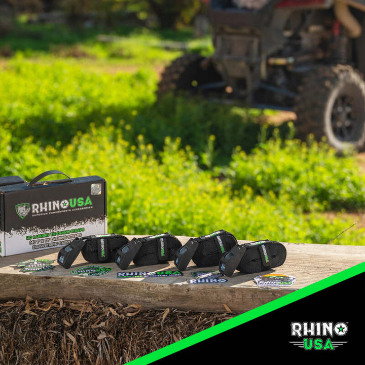 Rhino USA Lashing Straps 1In X 12Ft - Set Of 4 - Bull Strap