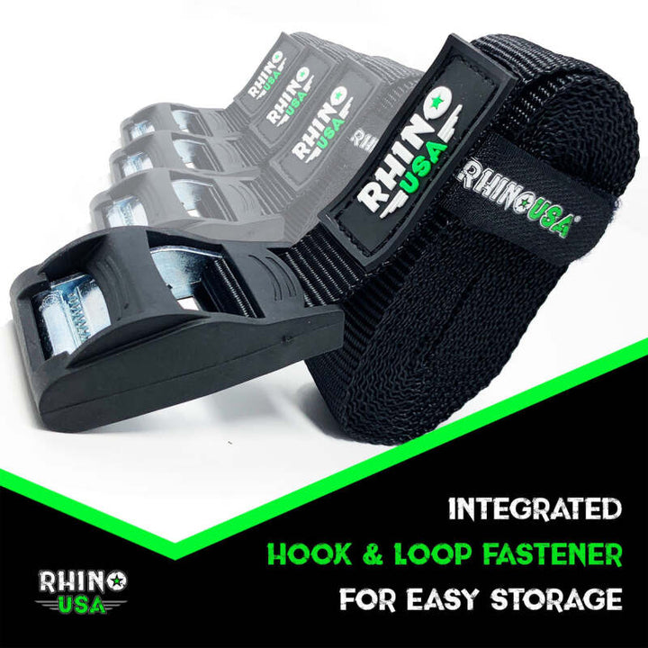 Rhino USA Lashing Straps 1In X 12Ft - Set Of 4 - Bull Strap