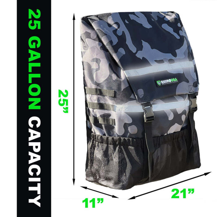 Rhino USA Spare Tire Trash Bag - Camo - Bull Strap