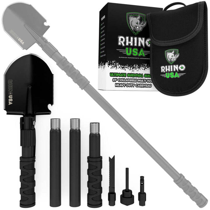 Rhino USA Ultimate Survival Shovel - Bull Strap