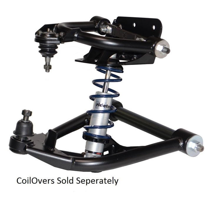 Ridetech 73-87 Chevy C10 Front StrongArm Control Arms Uppers and Lowers for use with CoilOvers - Bull Strap