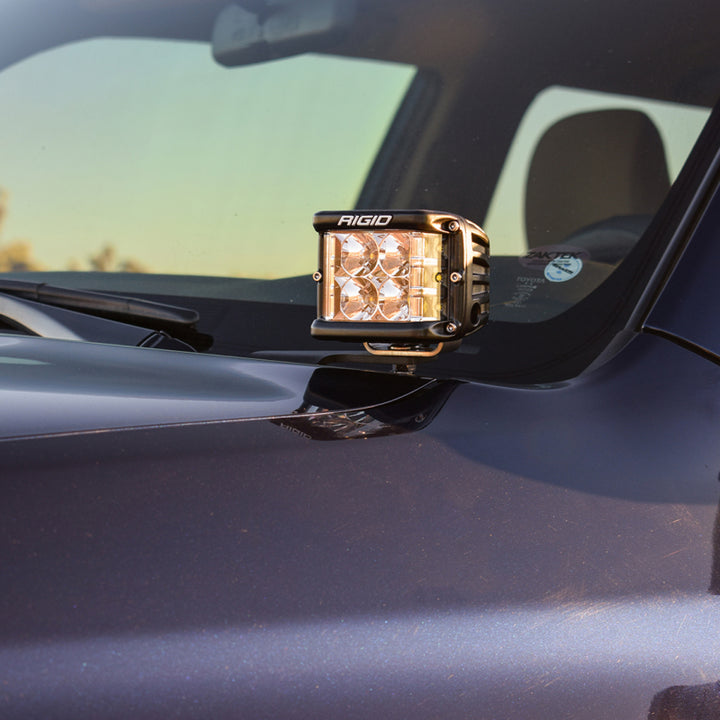 Rigid Industries 10-20 Toyota 4Runner A-Pillar Light Kit w/D-SS Flood - Bull Strap