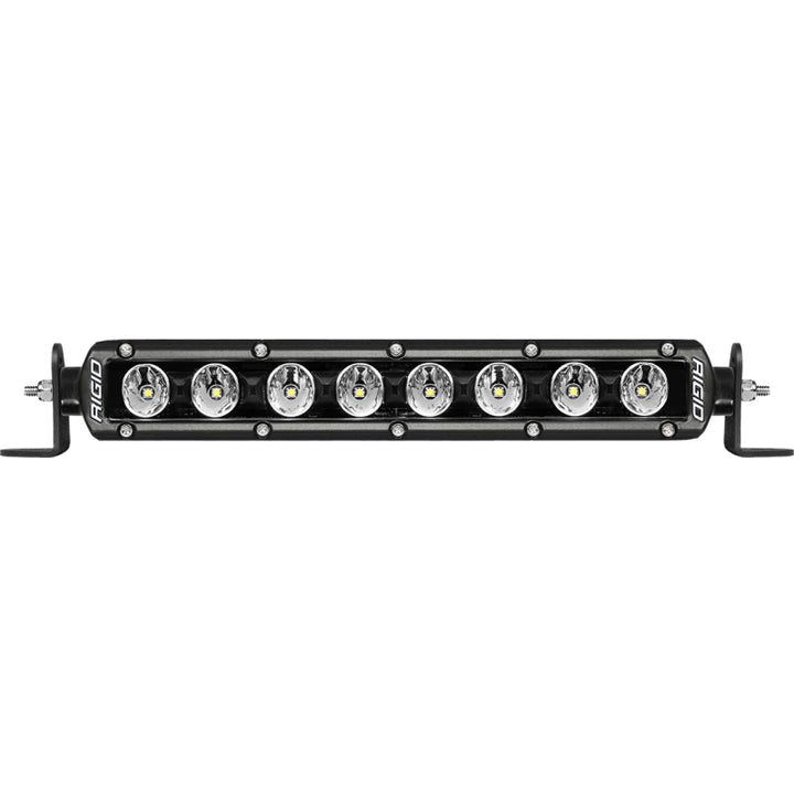 Rigid Industries 10in Radiance Plus SR-Series Single Row LED Light Bar with 8 Backlight Options - Bull Strap
