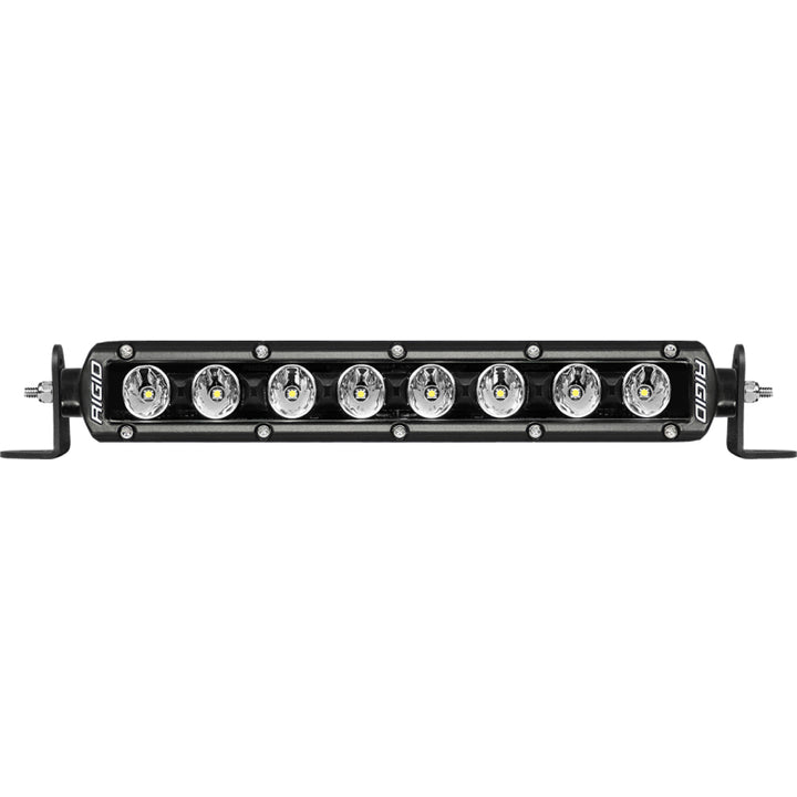 Rigid Industries 10in Radiance Plus SR-Series Single Row LED Light Bar with 8 Backlight Options - Bull Strap