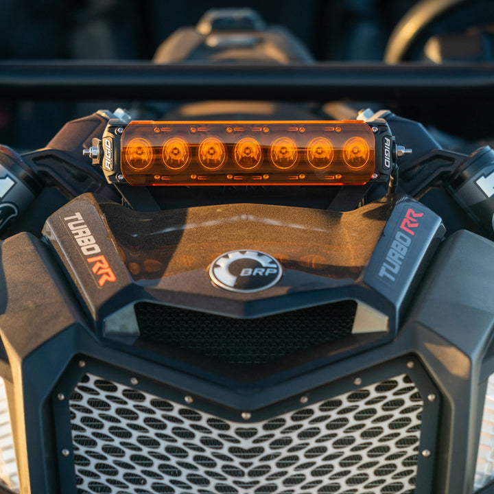 Rigid Industries 2017+ Can-Am Maveric X3 Revolve 10in Light Bar Kit - Bull Strap