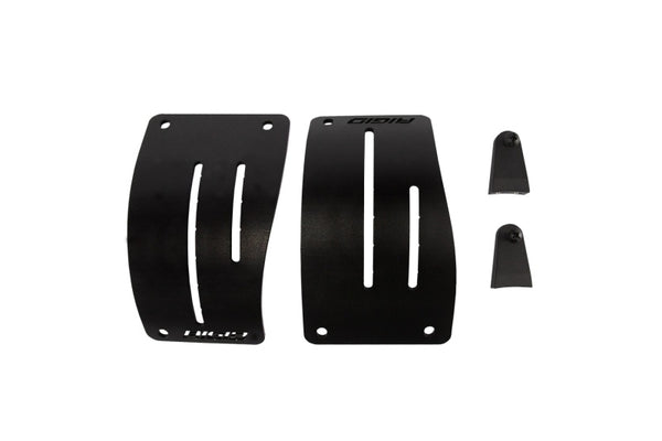 Rigid Industries 2018 Jeep JL - Cowl Mount Kit - Mounts Set of D-Series - Bull Strap