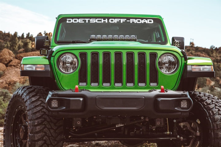 Rigid Industries 2018 Jeep JL - Hood Mount Kit - Mounts 20in Adapt Series - Bull Strap