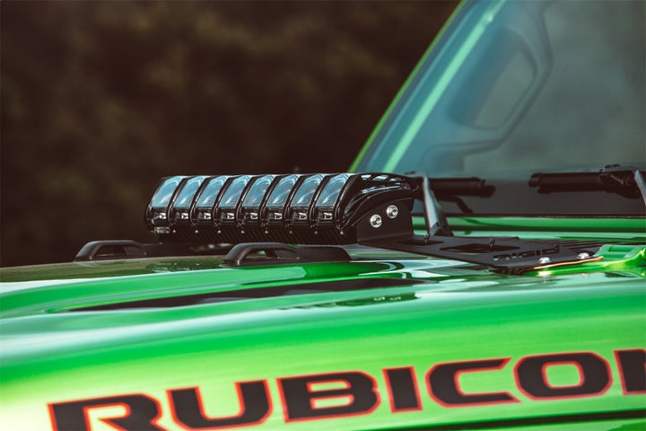 Rigid Industries 2018 Jeep JL - Hood Mount Kit - Mounts 20in Adapt Series - Bull Strap