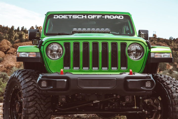 Rigid Industries 2018 Jeep JL - Hood Mount Kit - Mounts 20in Adapt Series - Bull Strap